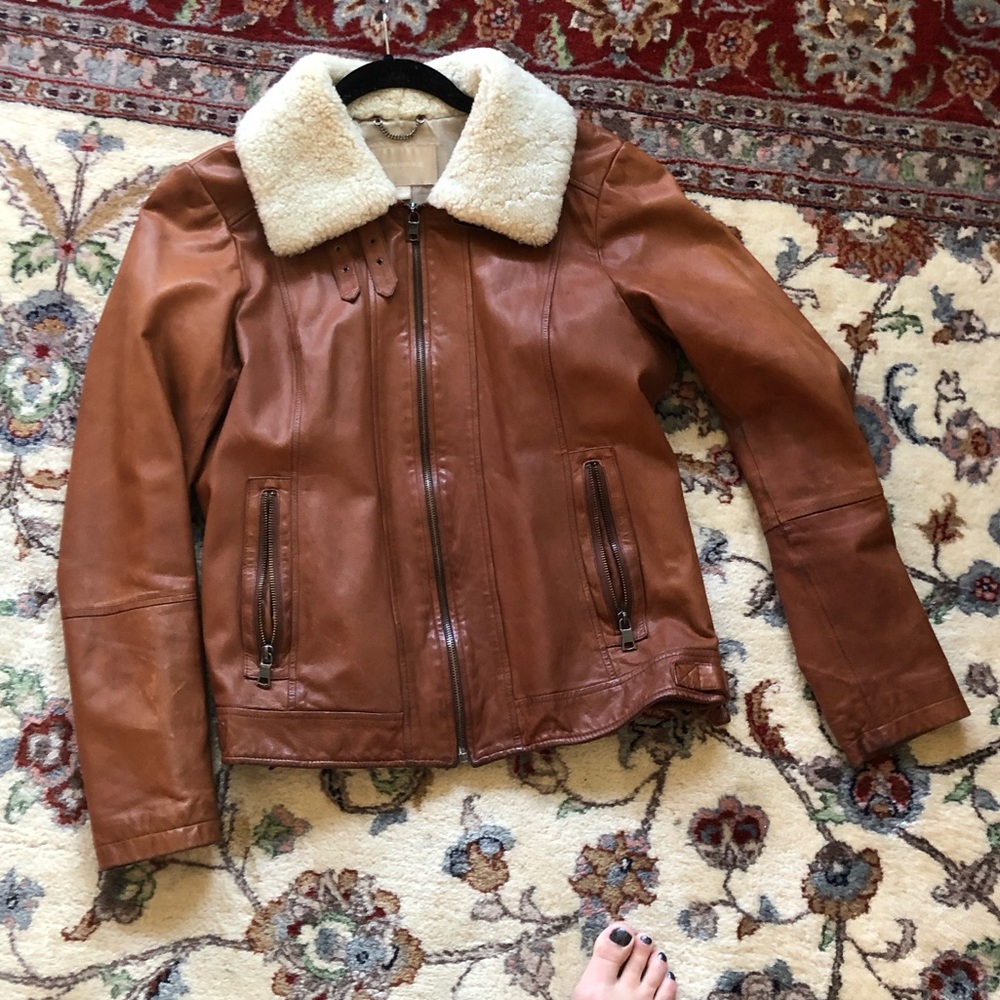 - Banana Republic Leather Jacket